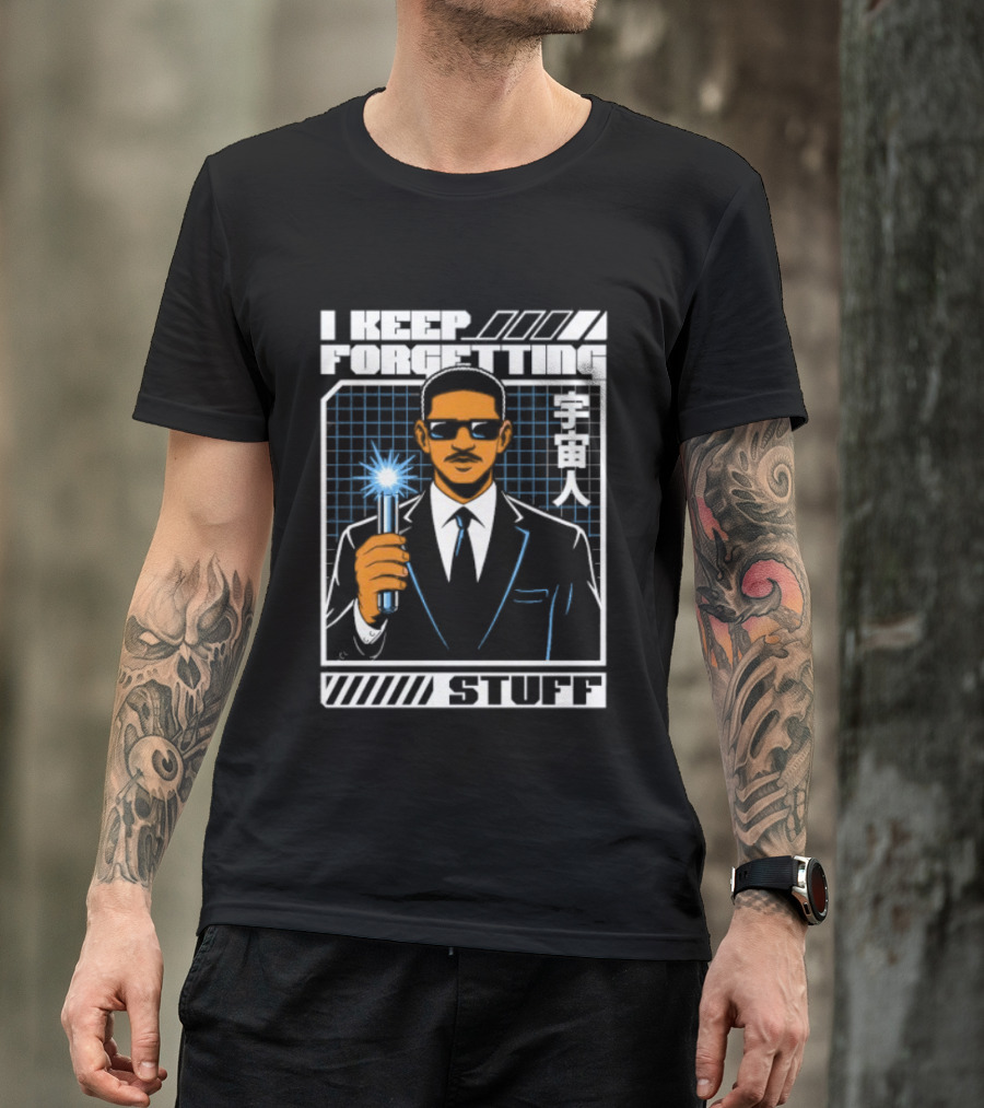 I Keep Forgetting Stuff Men In Black Neuralyzer Will Smith T-Shirt