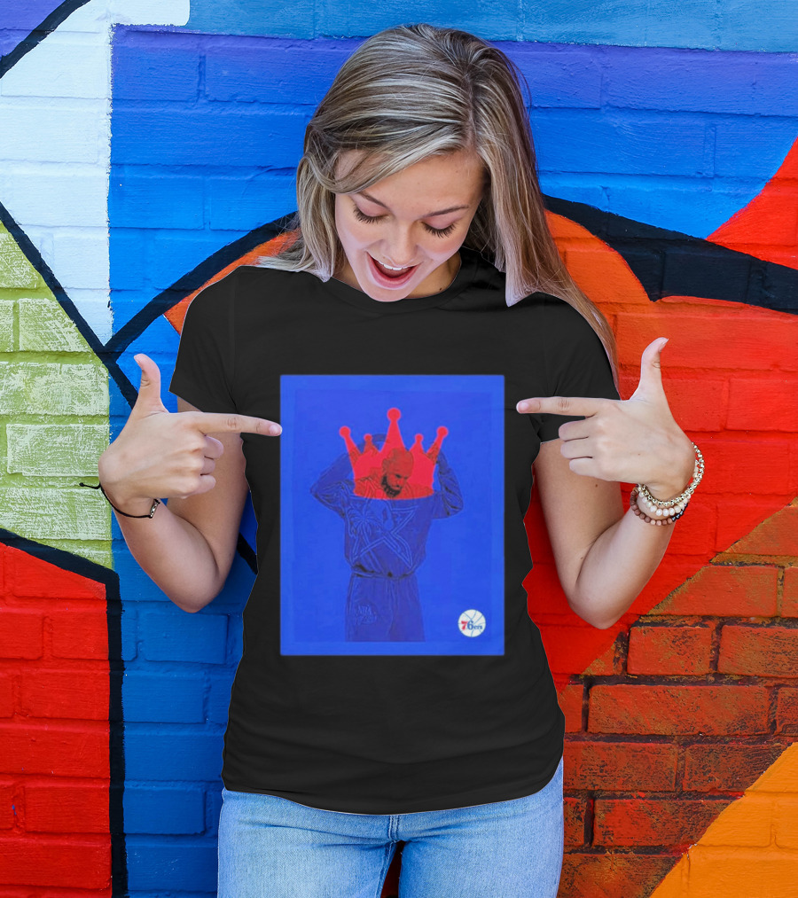 LeBron James NBA All Star Crown Philadelphia 76ers T-Shirt