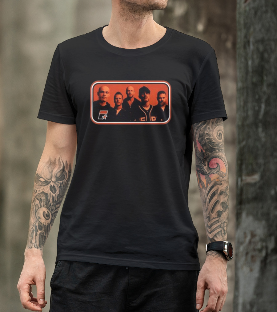 Five Store Stripe Photo 2026 Black F Symbol And Star Band T-Shirt