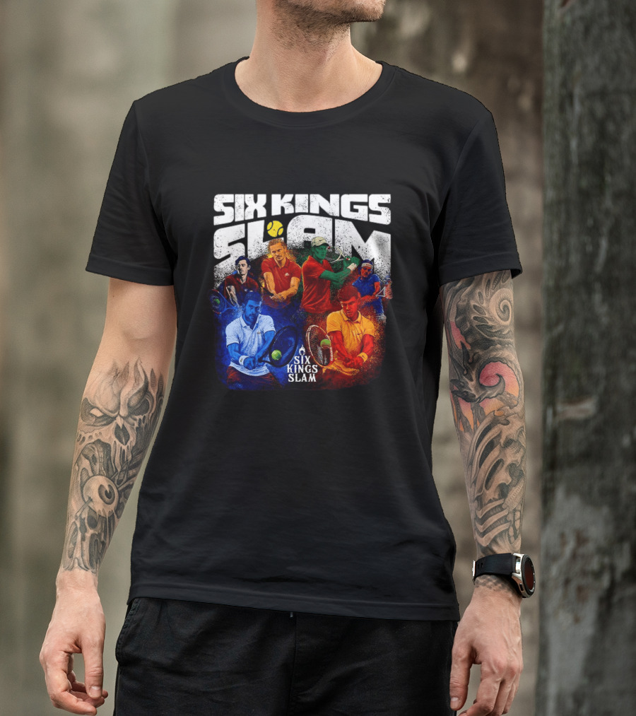 Six Kings Slam Tennis 2026 Iconic Players Edition T-Shirt