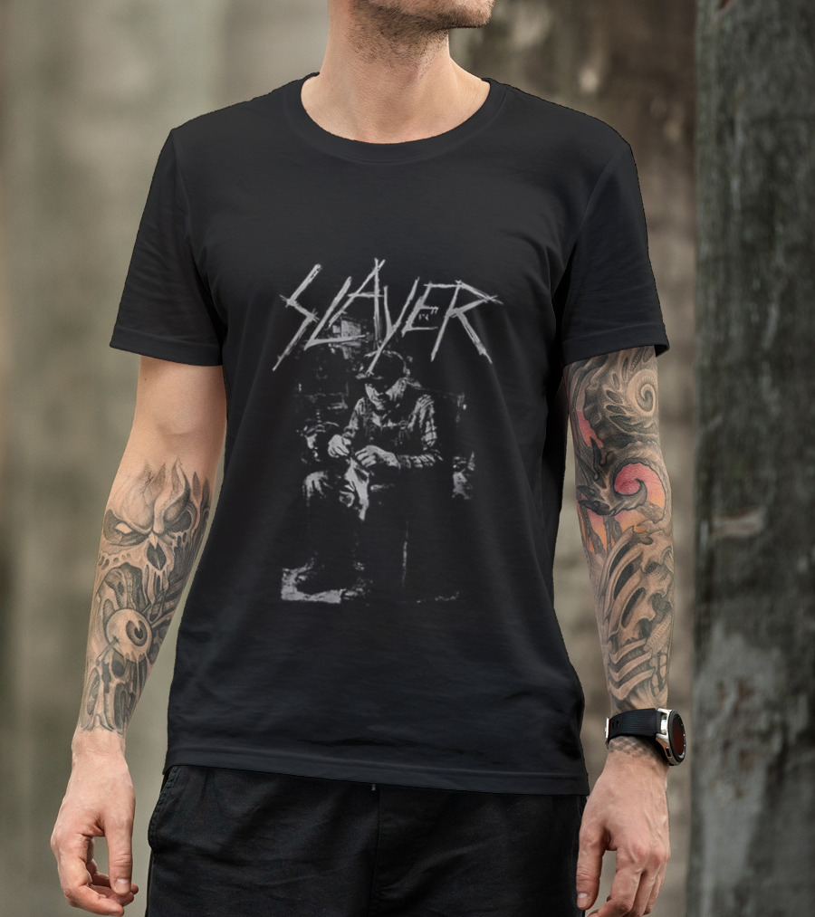 Slayer X Hate Couture Dead Skin Mask I'll Keep You Forever Two Sided T-Shirt