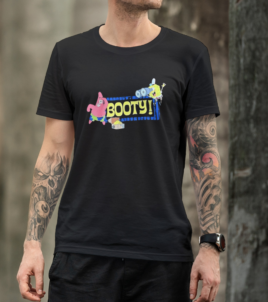 Sponge And Patrick Star Booty Treasure Hunt Adventure T-Shirt