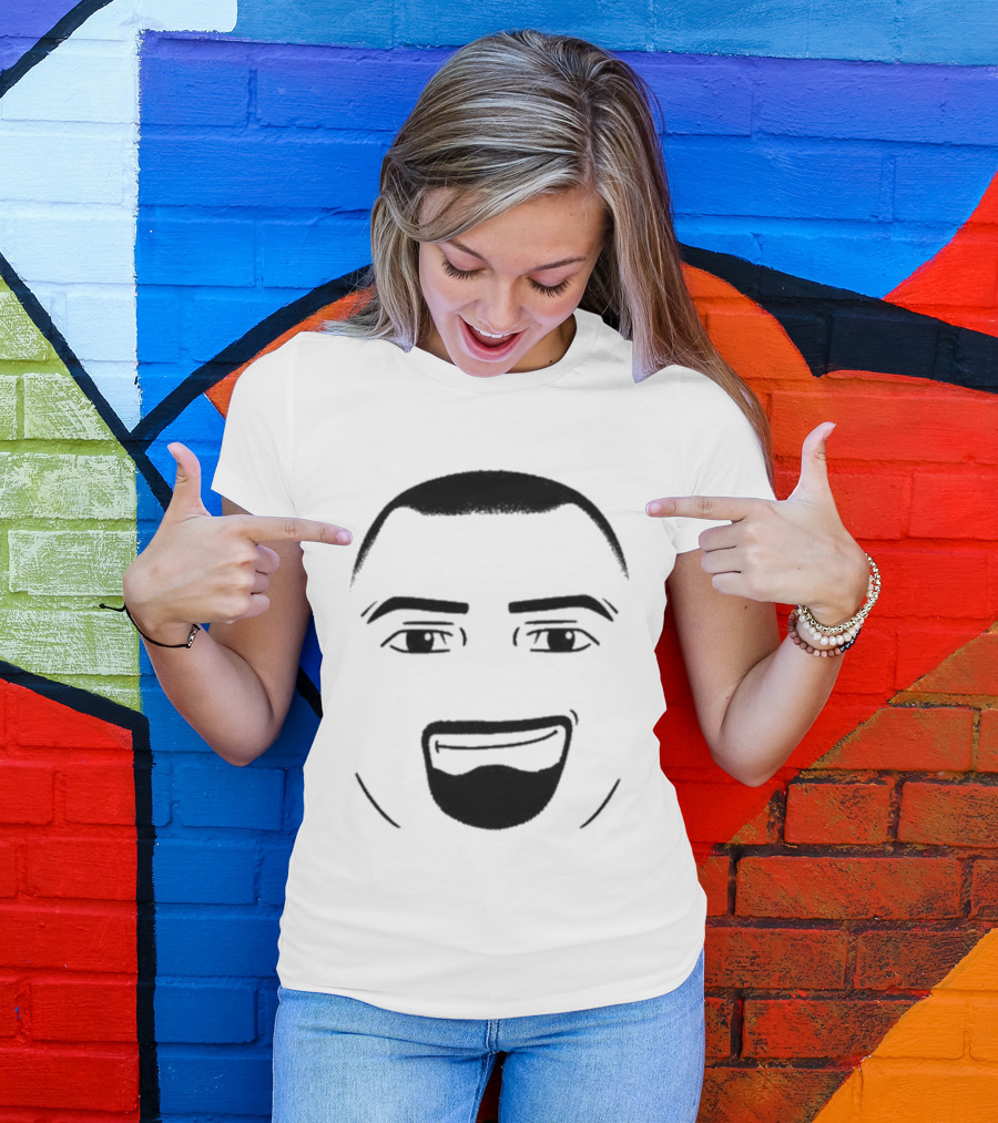 Aldoswag Roblaldo Smiling Face Drawing T-Shirt