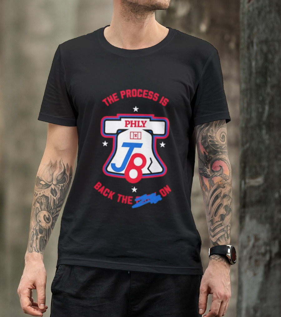 PHLY The Process Is Back Jalen Brunson Philadelphia 76ers T-Shirt