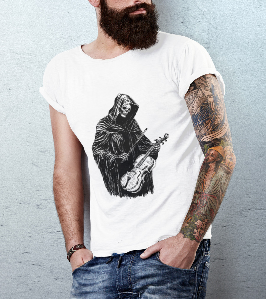 Avenged Sevenfold A7X North American Tour 2026 At Peace Tour Dates Grim Reaper Playing Violin T-Shirt