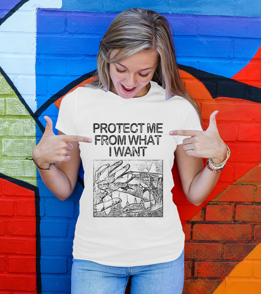 Protect Me From What I Want Jenny Holzer Text And Abstract T-Shirt