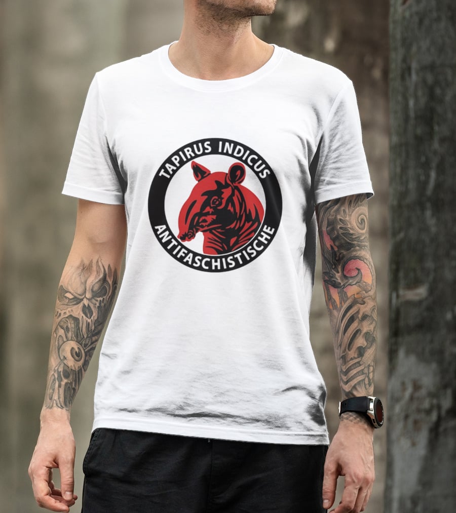 Tapirus Indicus Antifaschistische Antifa T-Shirt