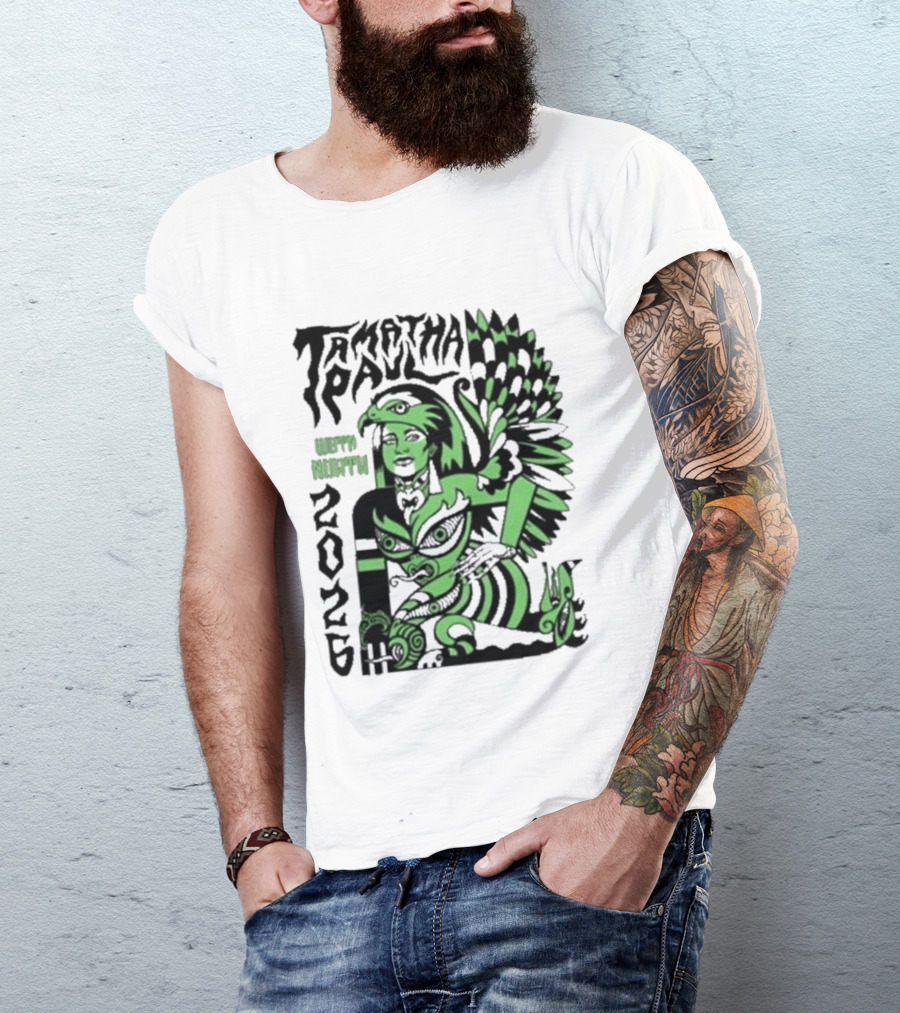 Xoe Hall X Tamatha Paul 2026 Te Atatu Whero Kakapo T-Shirt
