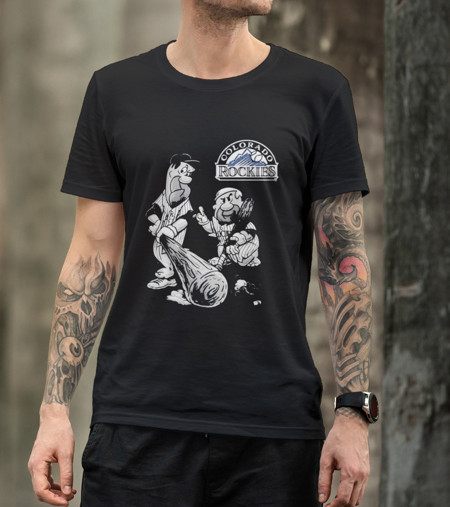 Colorado Rockies 2026 Flintstones Baseball T-Shirt