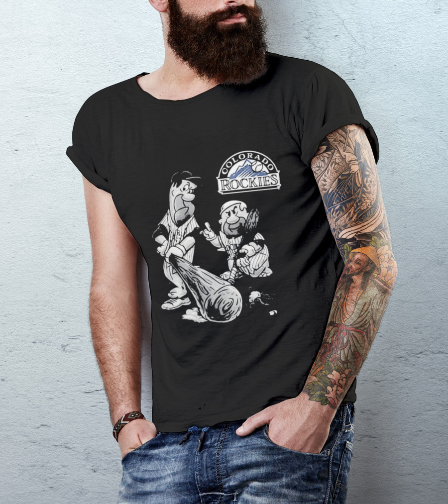 Colorado Rockies 2026 Flintstones Baseball T-Shirt