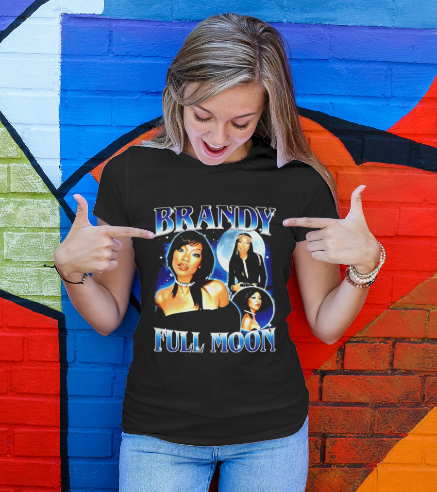 Brandy Full Moon Y2K R&B Music T-Shirt