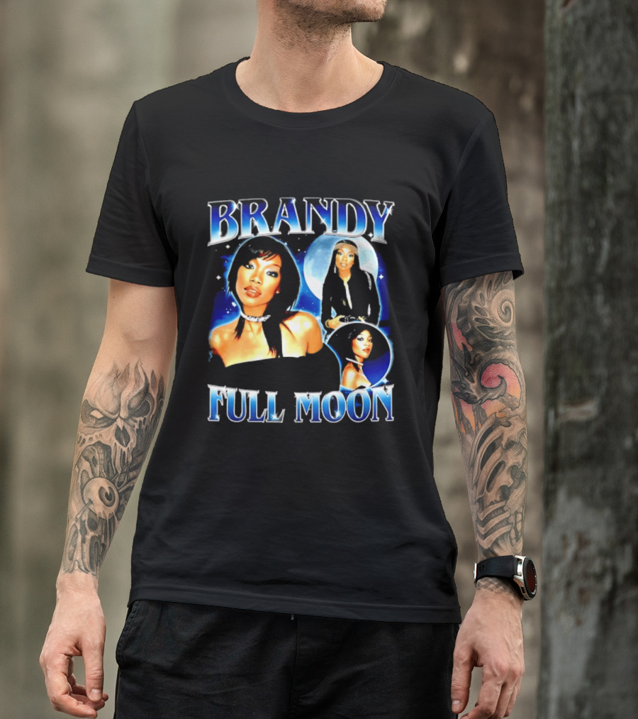 Brandy Full Moon Y2K R&B Music T-Shirt