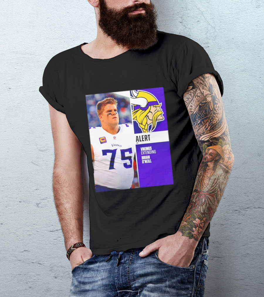 Alert Vikings Extending Brian O'Neill 75 T-Shirt