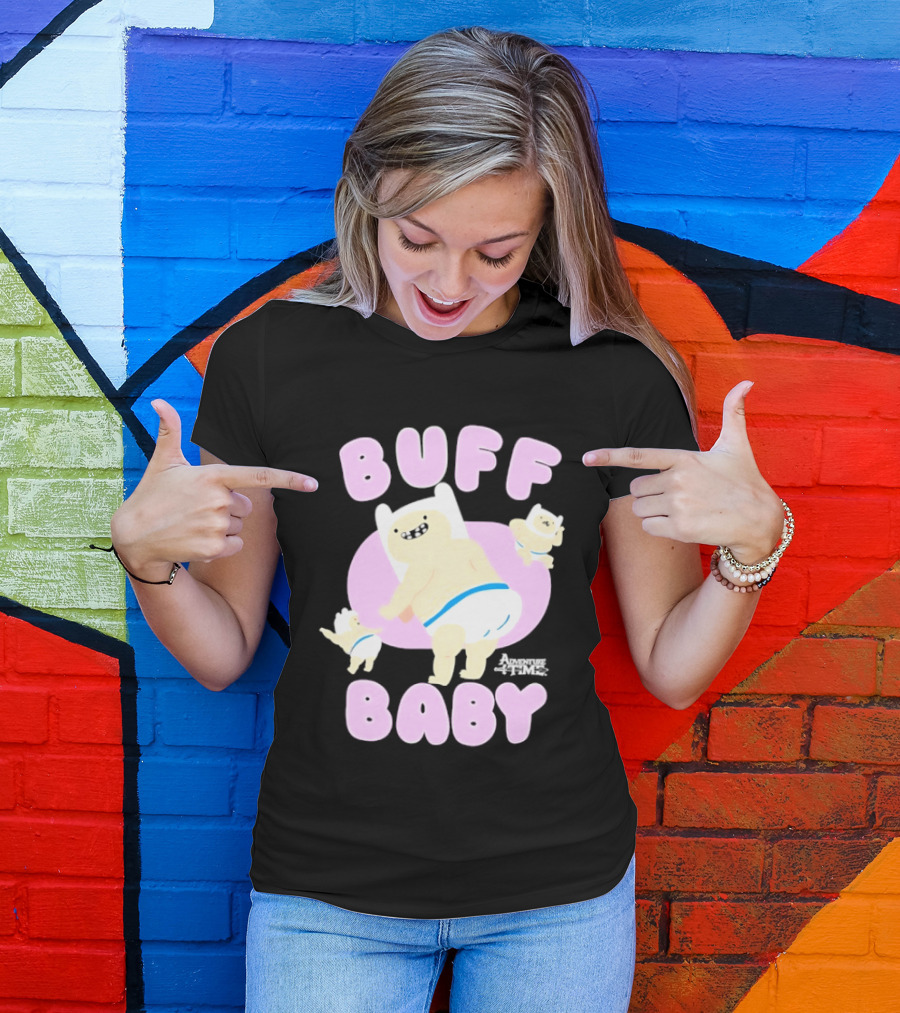 Buff Baby Adventure Time Finn The Human Dancing Babies T-Shirt