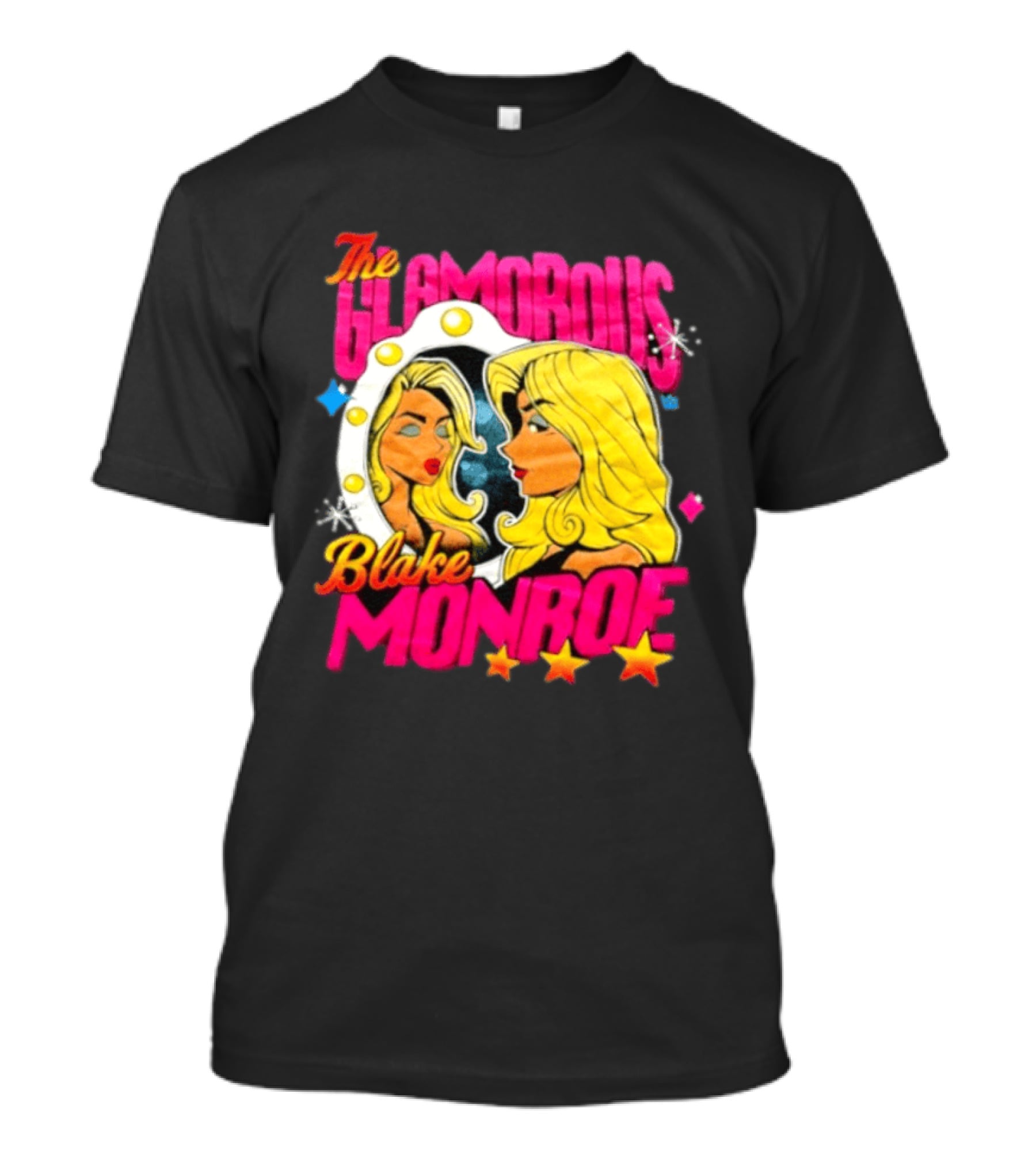 The Glamorous Blake Monroe WWE Wrestling Mirror Reflection Star Accents T-Shirt