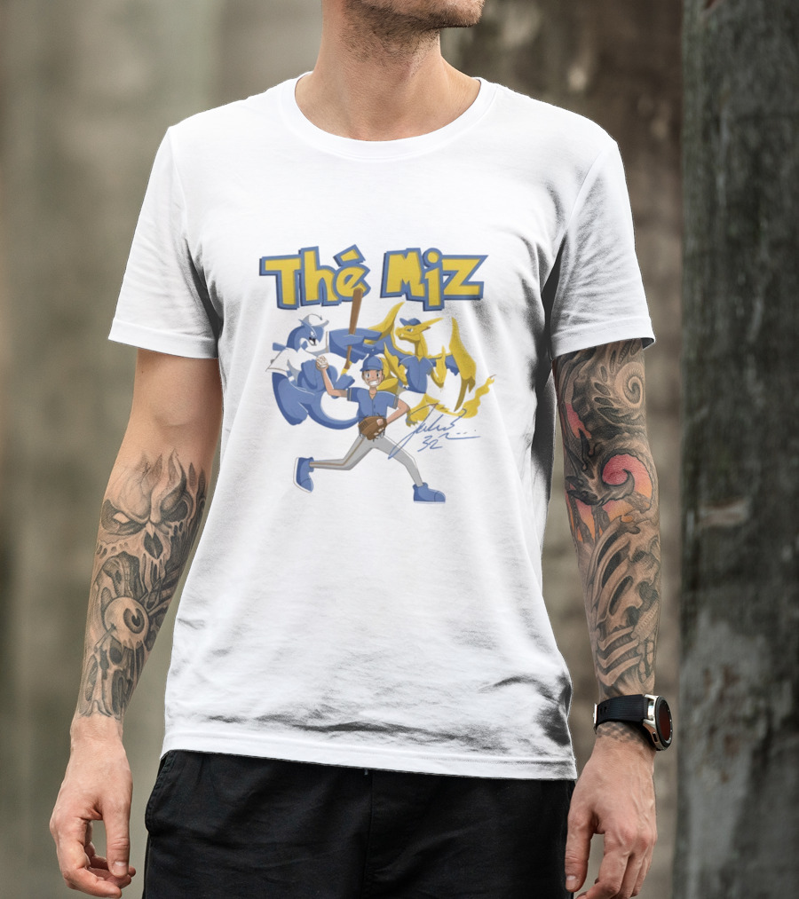 The Miz Milwaukee Brewers Pokemon Crossover Animated T-Shirt
