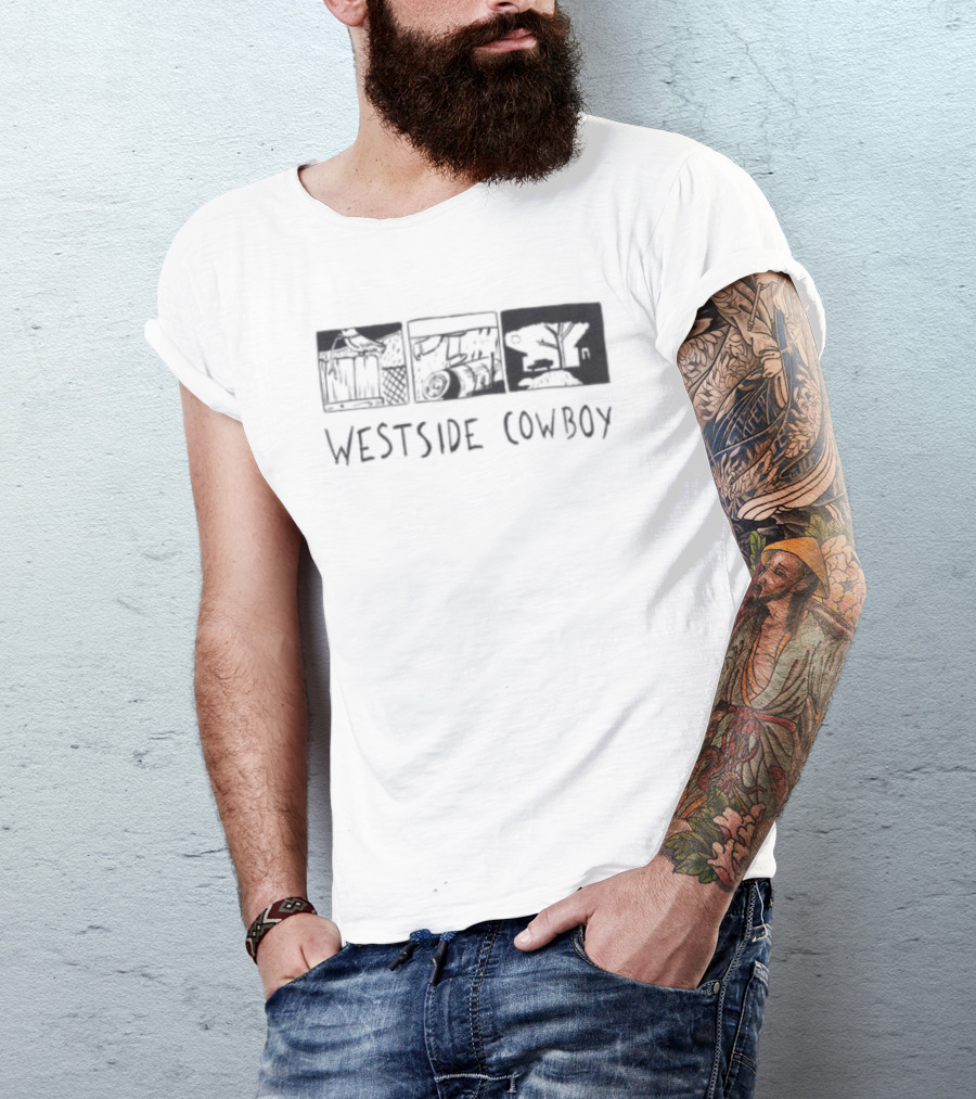 Westside Cowboy Store Graphic Blocks White T-Shirt