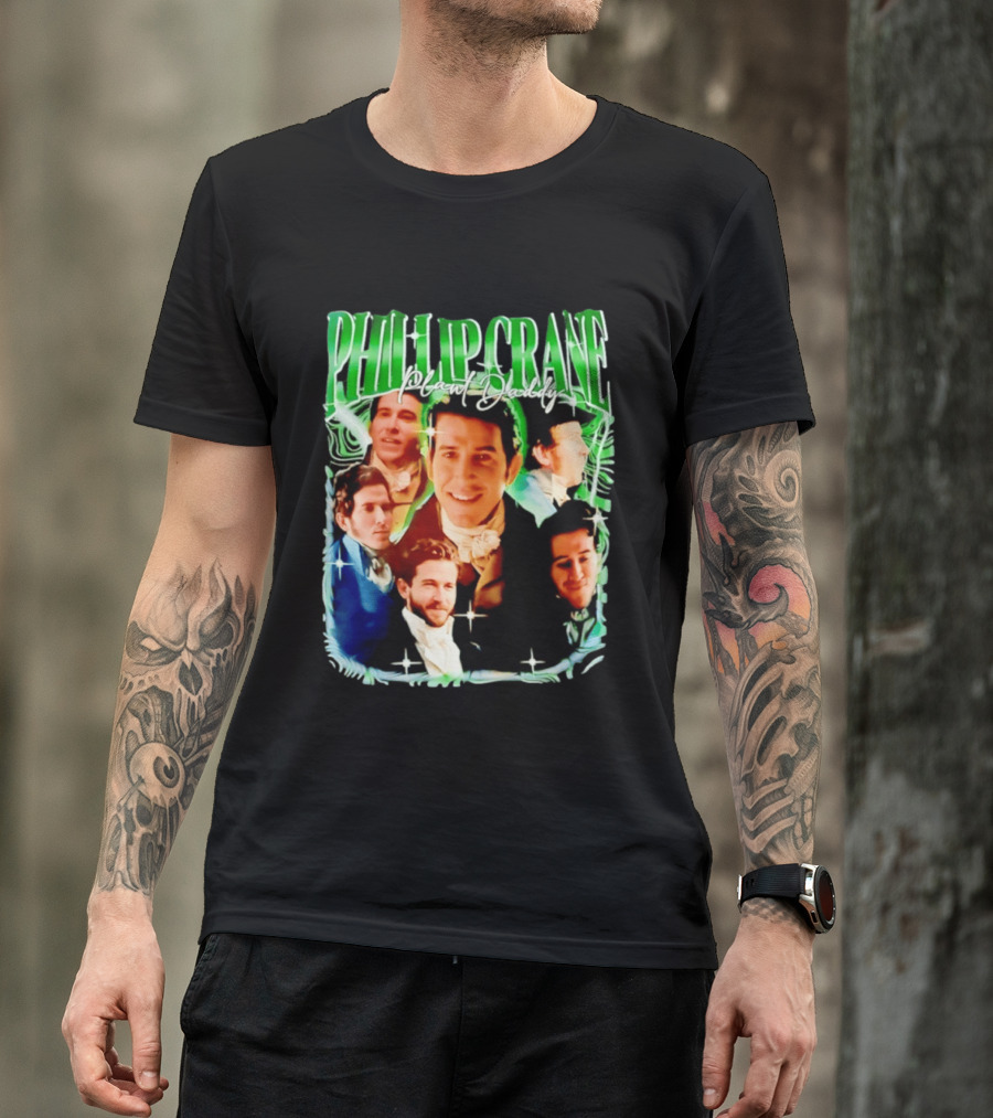 Phillip Crane Plant Daddy Regency Style Portrait Collage T-Shirt