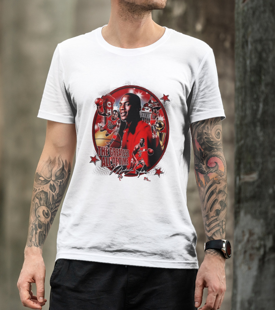 The Greatest Of All Time Michael Jordan Chicago Basketball Legend Trophy T-Shirt