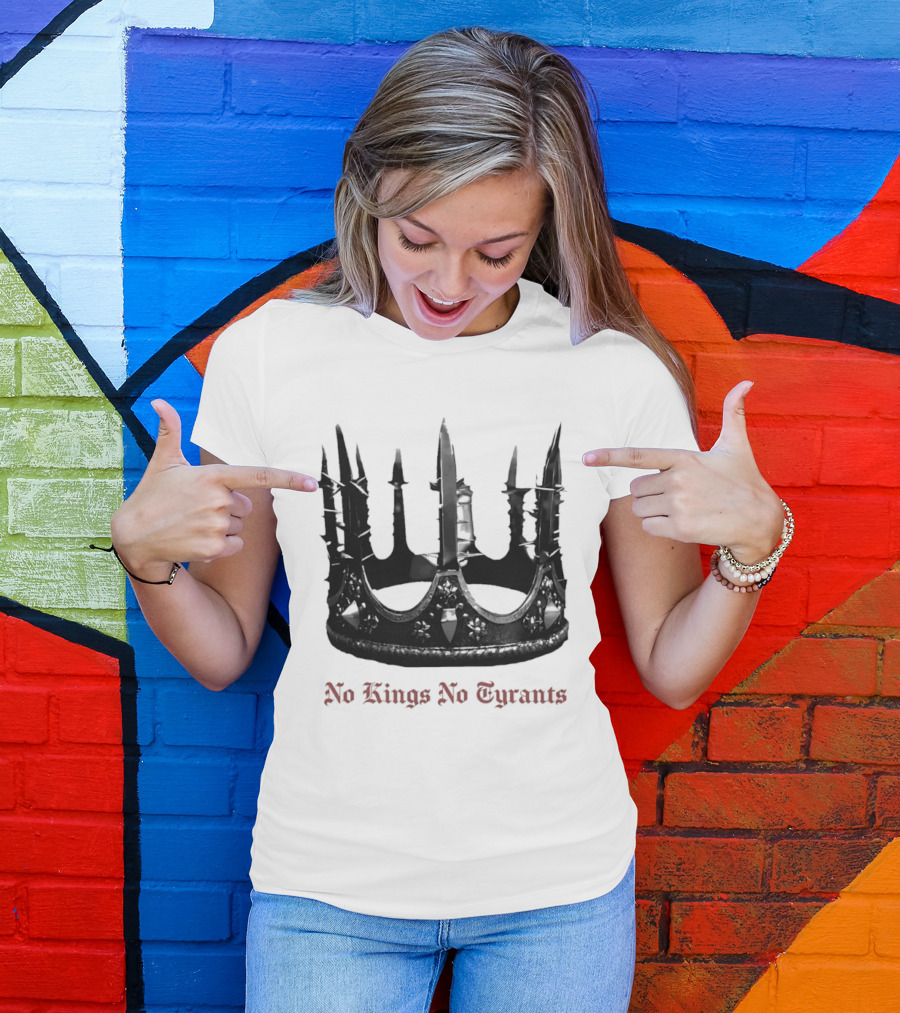 No Kings No Tyrants Crown Spiked T-Shirt