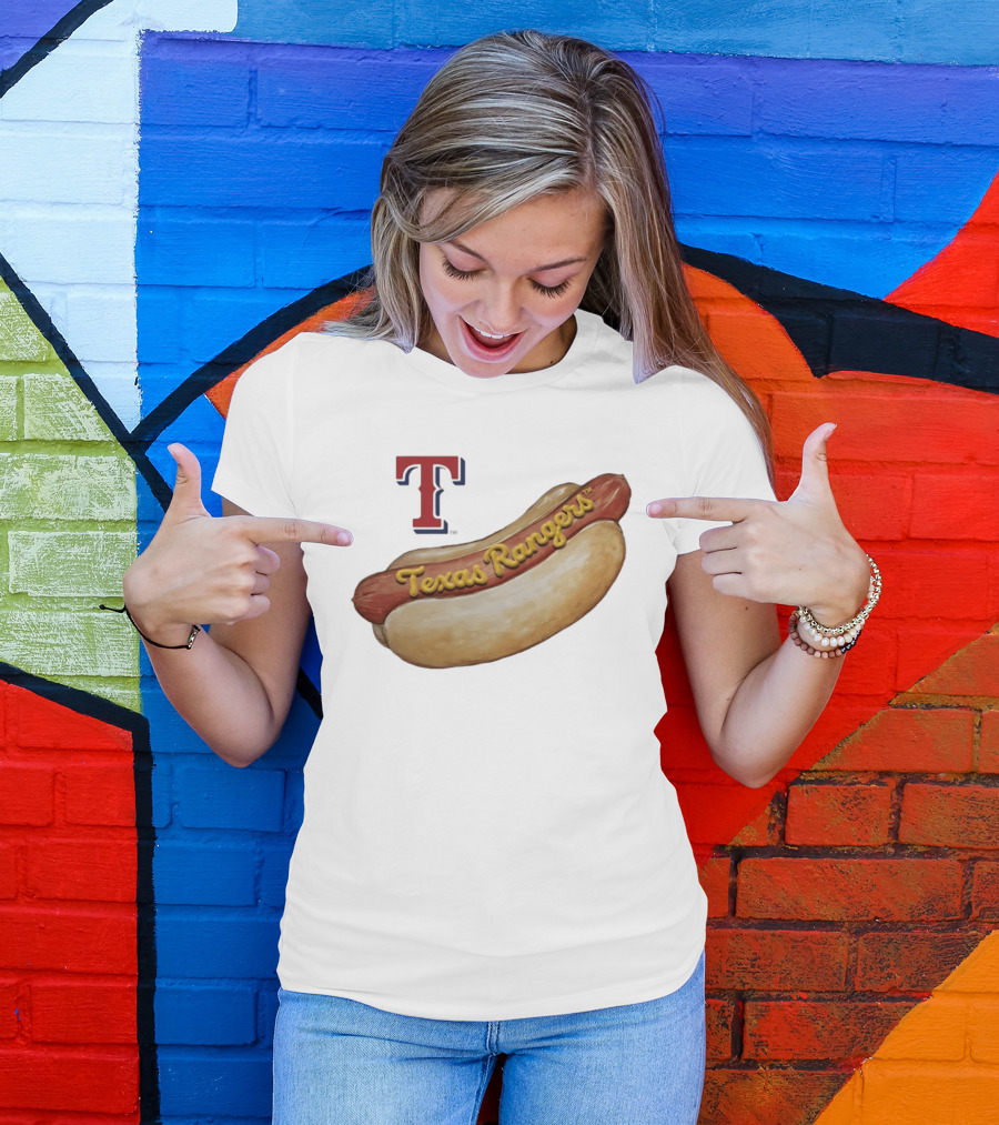 Texas Rangers Hot Dog MLB 2026 Season Team T T-Shirt