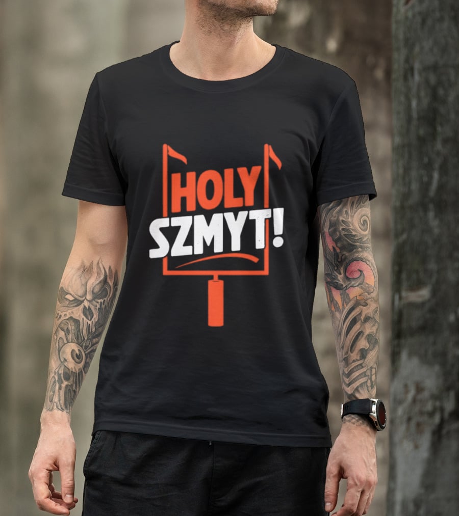 Andre Szmyt Holy Szmyt Cleveland Browns Football Uprights T-Shirt