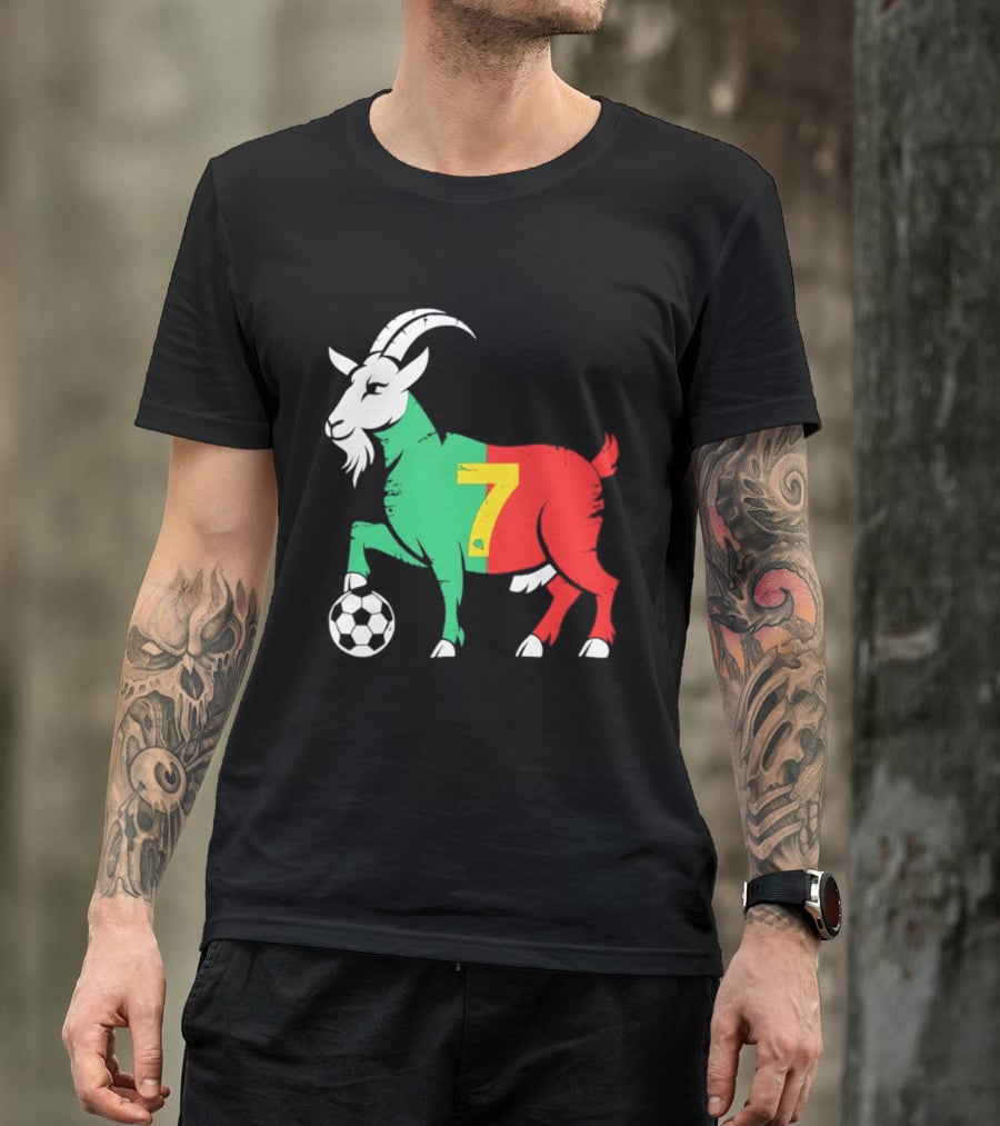 Cristiano Ronaldo GOAT 7 Portugal Soccer T-Shirt
