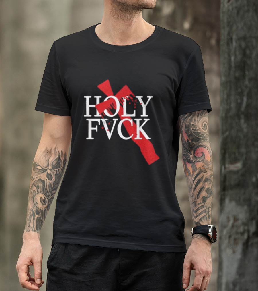 Demi Lovato Holy Fvck Bleeding Cross T-Shirt