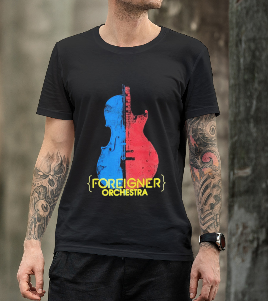 Foreigner Orchestra Violin Guitar Fusion T-Shirt