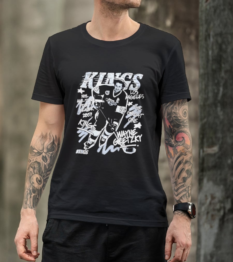 Los Angeles Kings Wayne Gretzky NHL All Time Points Leader Hockey Legend T-Shirt