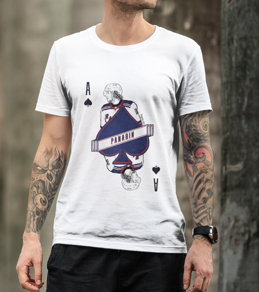 Panarin New York Rangers Playing Card Ace Spades T-Shirt