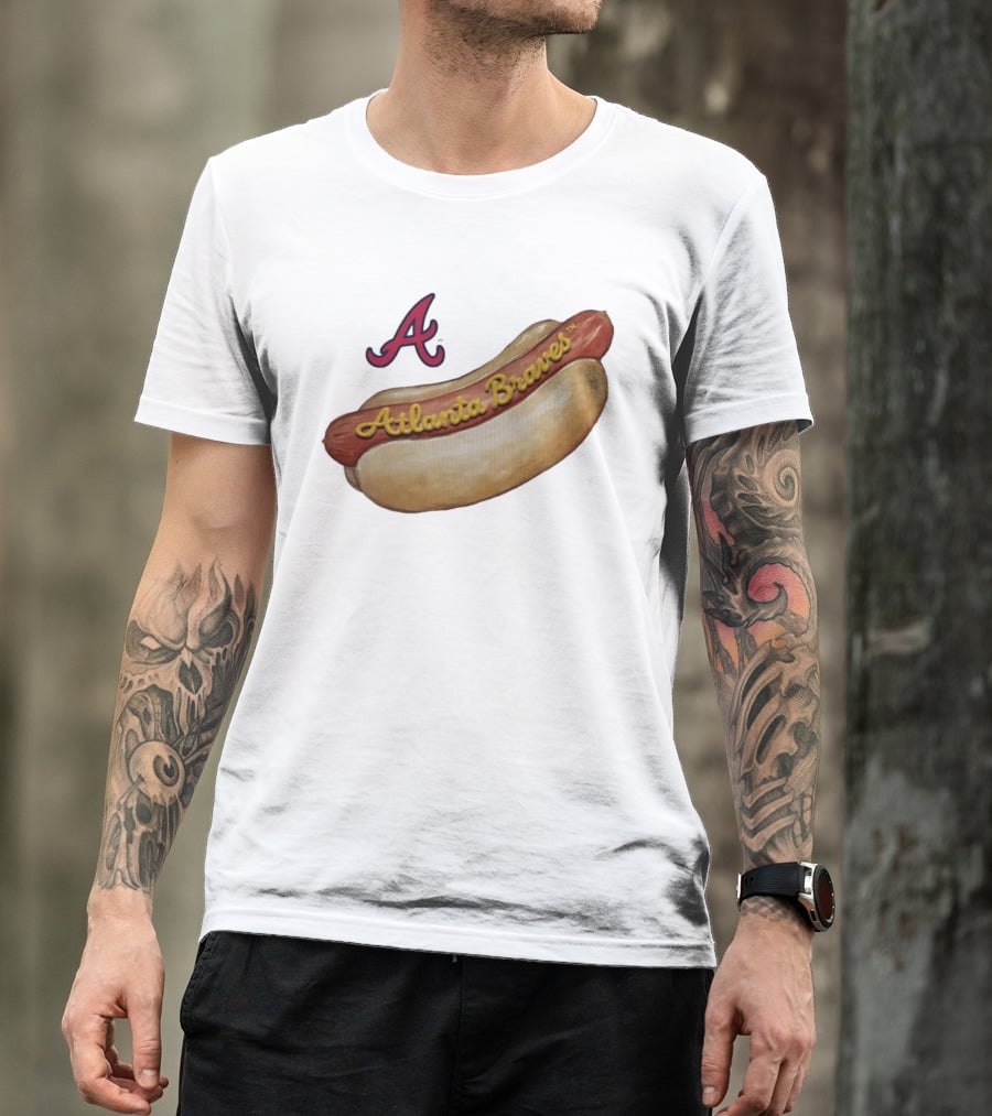 Atlanta Braves Hot Dog A Logo MLB 2026 Season T-Shirt