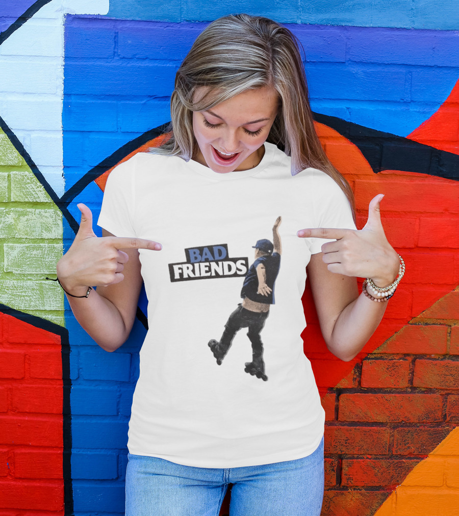 Bad Friends Bobby Roller Skating Fall T-Shirt