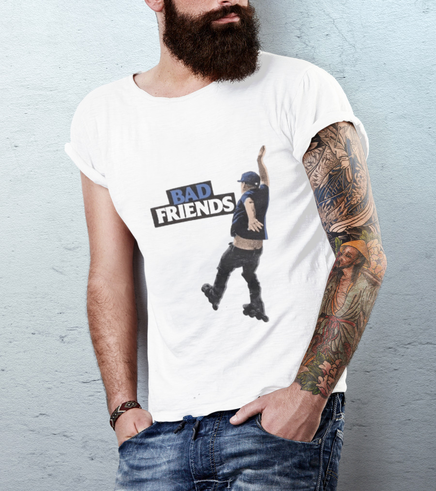 Bad Friends Bobby Roller Skating Fall T-Shirt