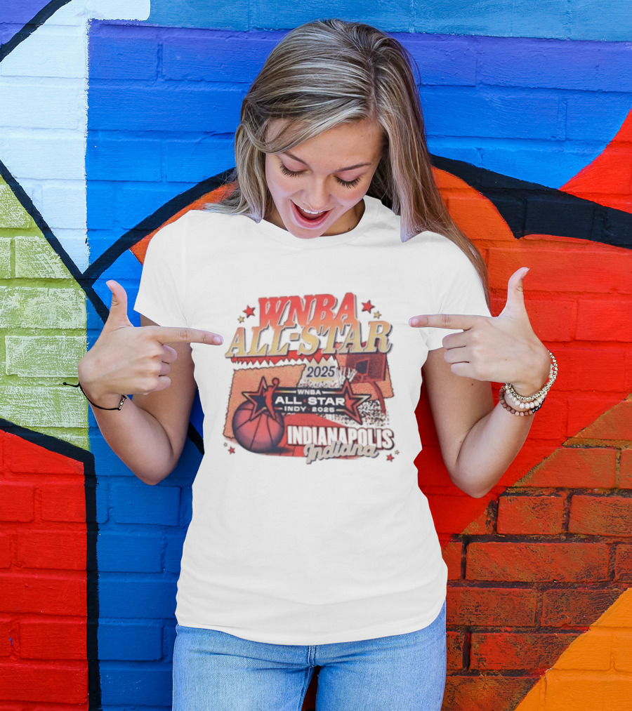 WNBA All Star 2025 Indianapolis Indy Basketball Game Indiana Fever T-Shirt