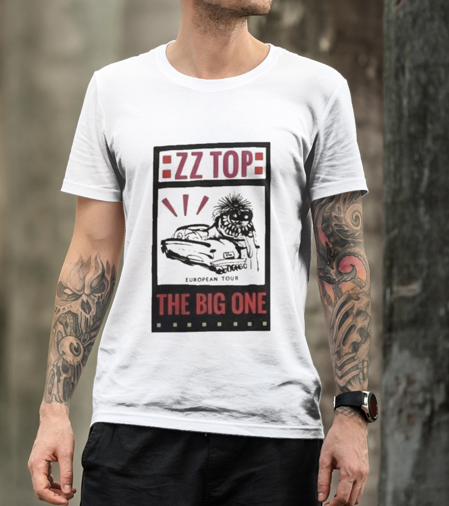 ZZ Top The Big One European Tour Poble Espanyol Barcelona Spain July 19 2026 T-Shirt