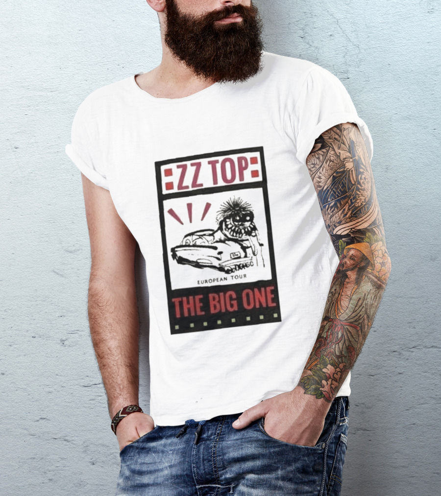 ZZ Top The Big One European Tour Poble Espanyol Barcelona Spain July 19 2026 T-Shirt