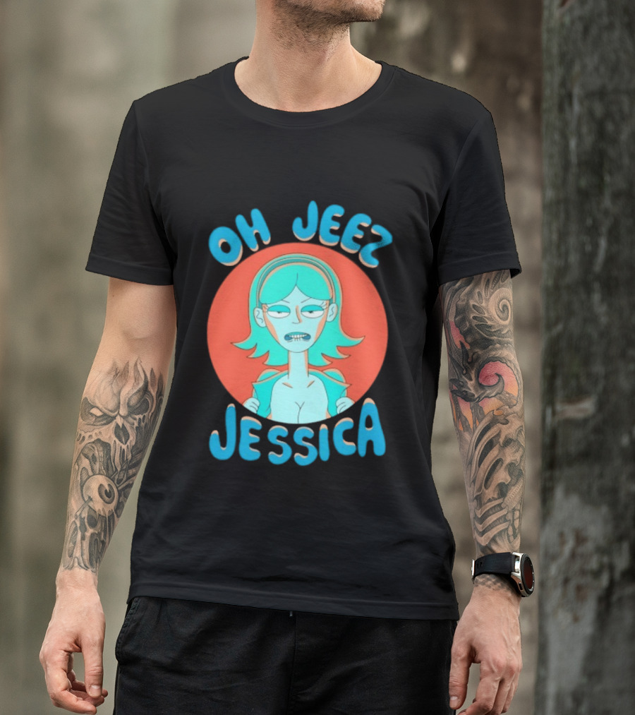 Oh Jeez Jessica Rick And Morty Adult Swim T-Shirt