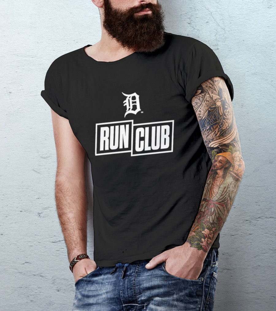 Detroit Tigers D Logo Run Club 2026 T-Shirt