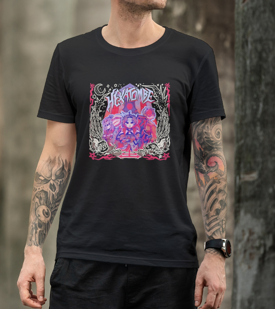 Hexatombe Paranormal Ordem Anime Characters Celestial T-Shirt