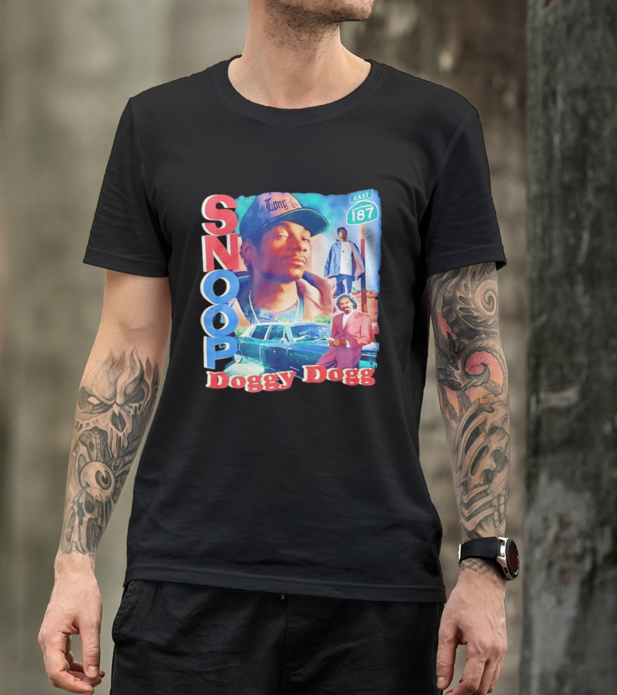 Snoop Doggy Dogg East California 187 Vintage Style Urban Fashion T-Shirt