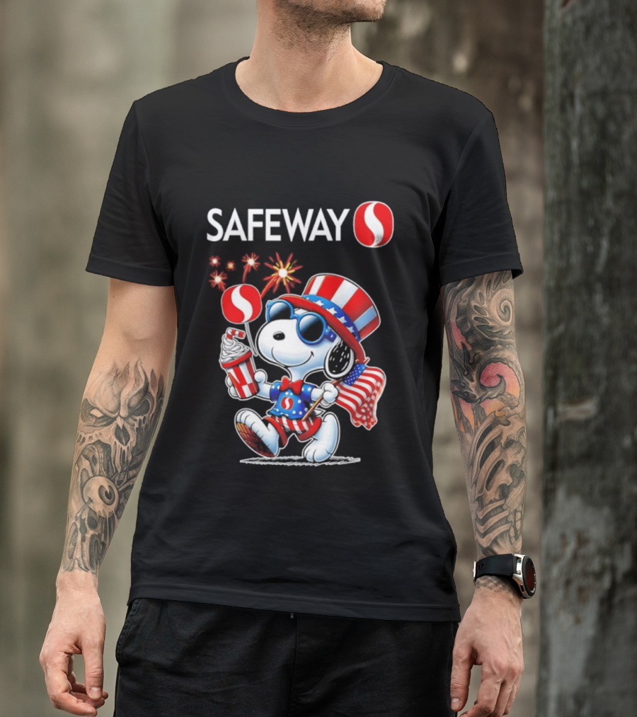 Snoopy Safeway 250th Anniversary 1776 2026 America Celebration T-Shirt