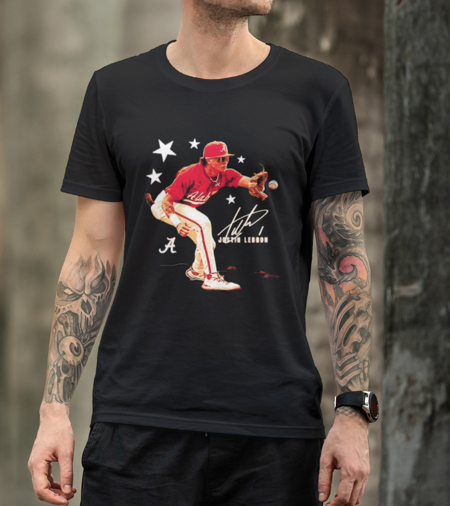 Alabama Crimson Tide NCAA Baseball Justin Lebron Signature T-Shirt