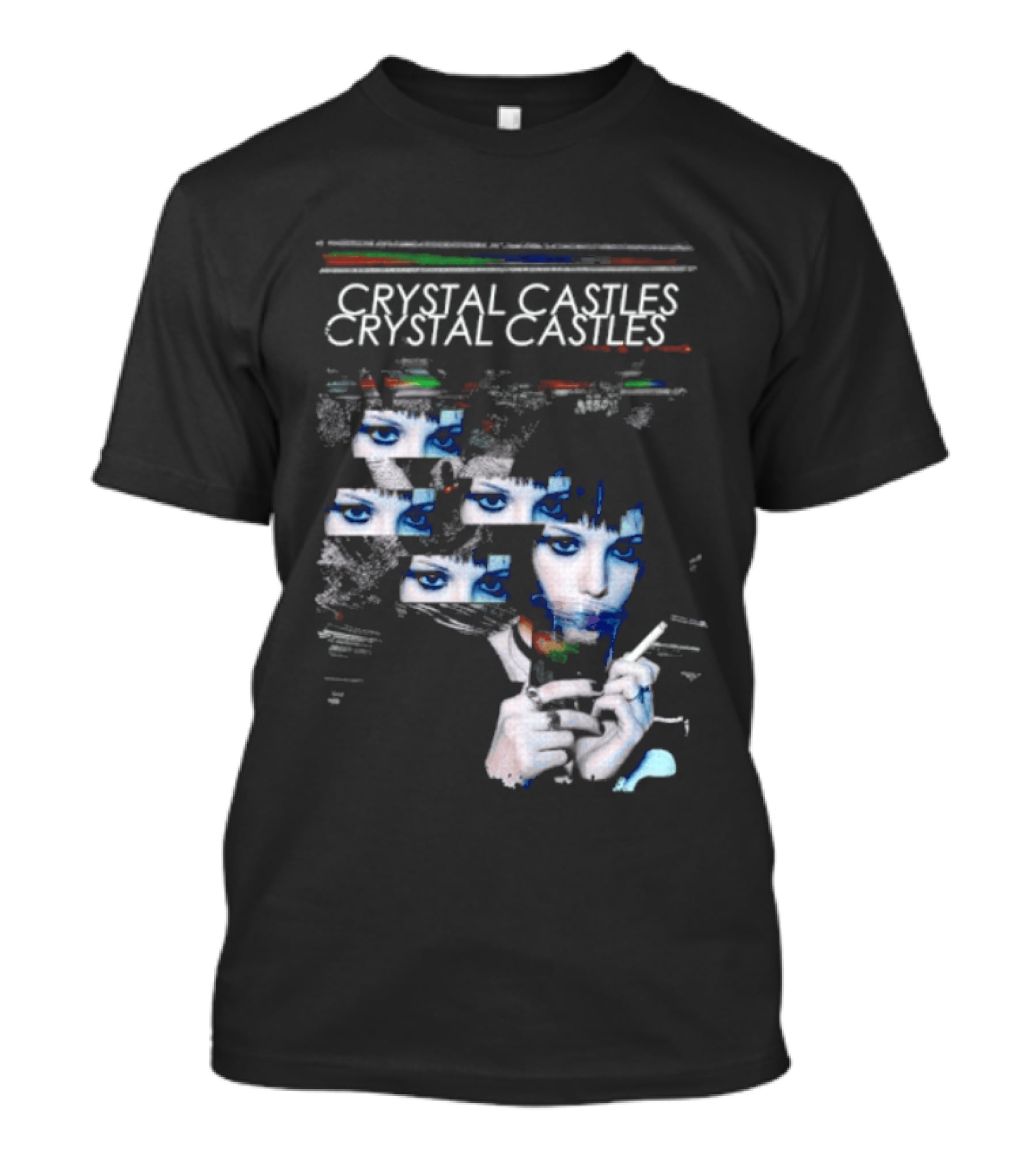 Crystal Castles Alice Glass Glitch T-Shirt