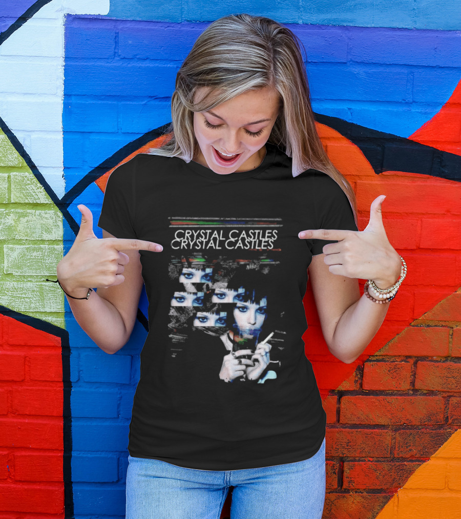 Crystal Castles Alice Glass Glitch T-Shirt
