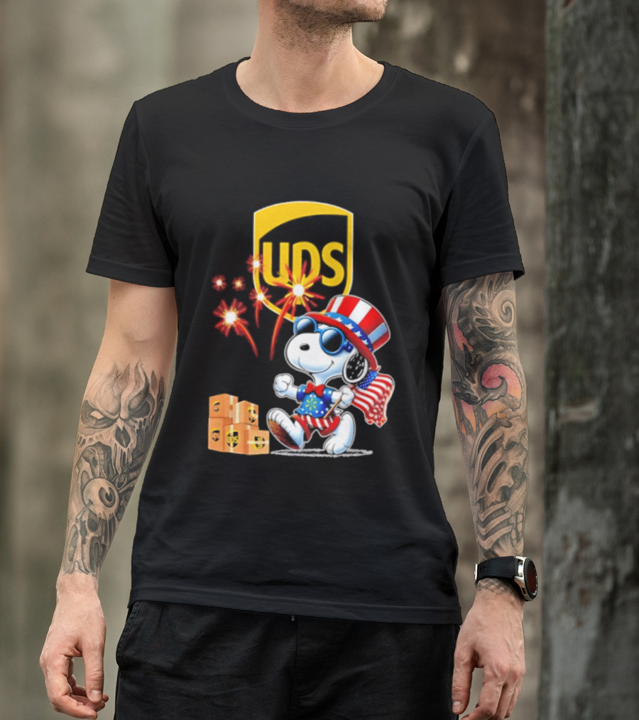 Snoopy UPS 250th Anniversary America 1776 2026 Celebration T-Shirt