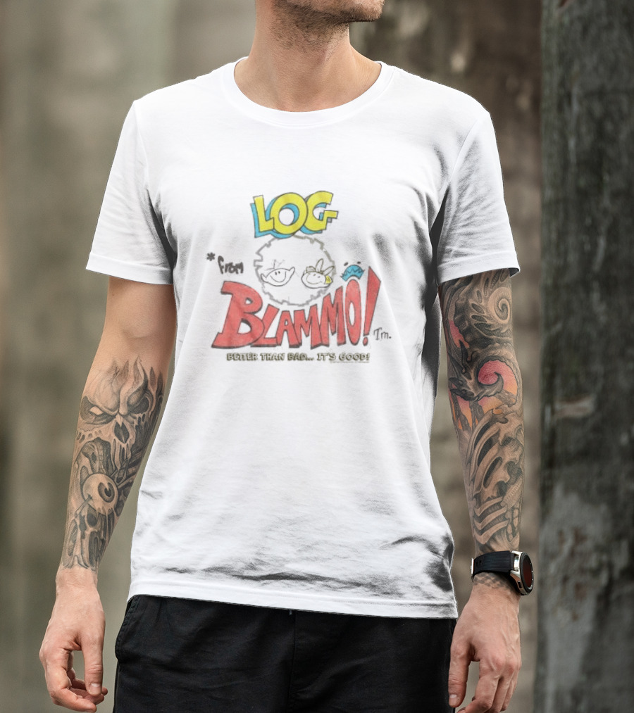 Log Blammo Better Than Bad It's Good Ren & Stimpy T-Shirt