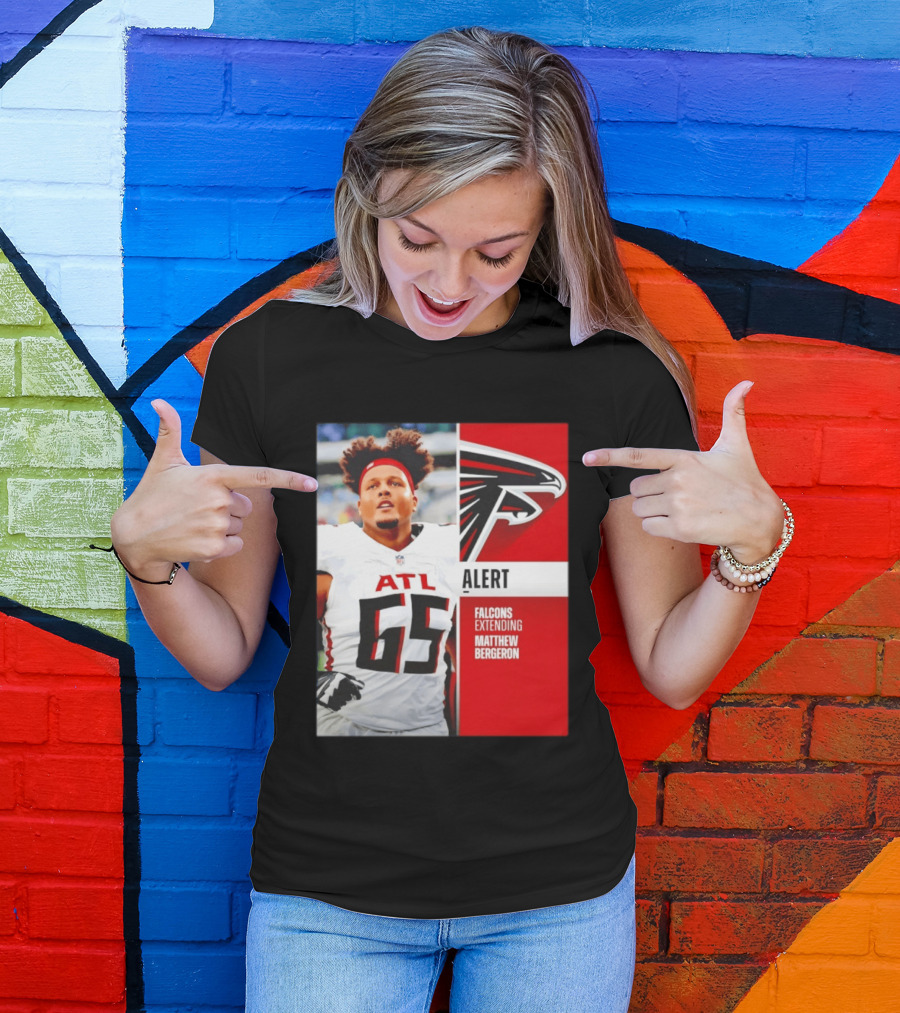 Atlanta Alert Falcons Extending Matthew Bergeron 2026 Season T-Shirt