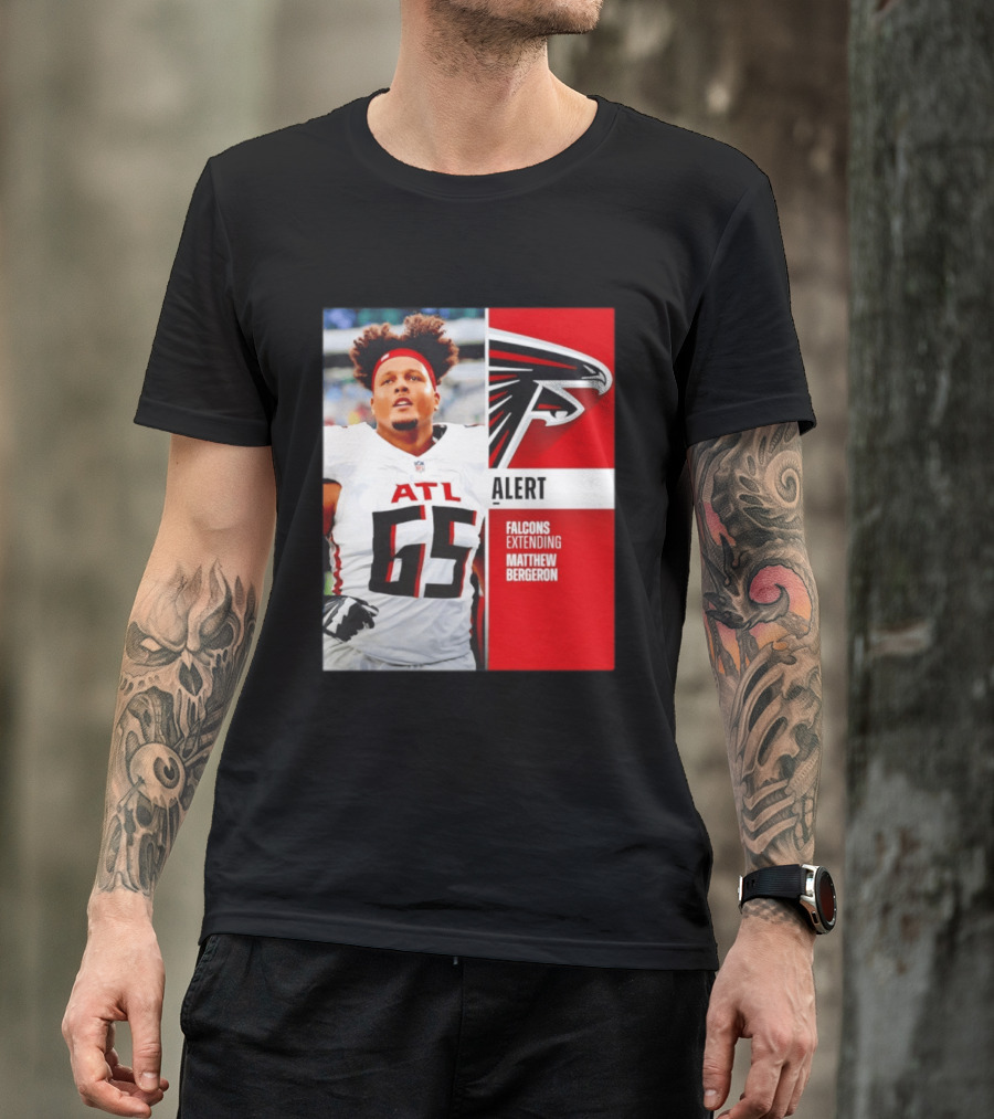 Atlanta Alert Falcons Extending Matthew Bergeron 2026 Season T-Shirt