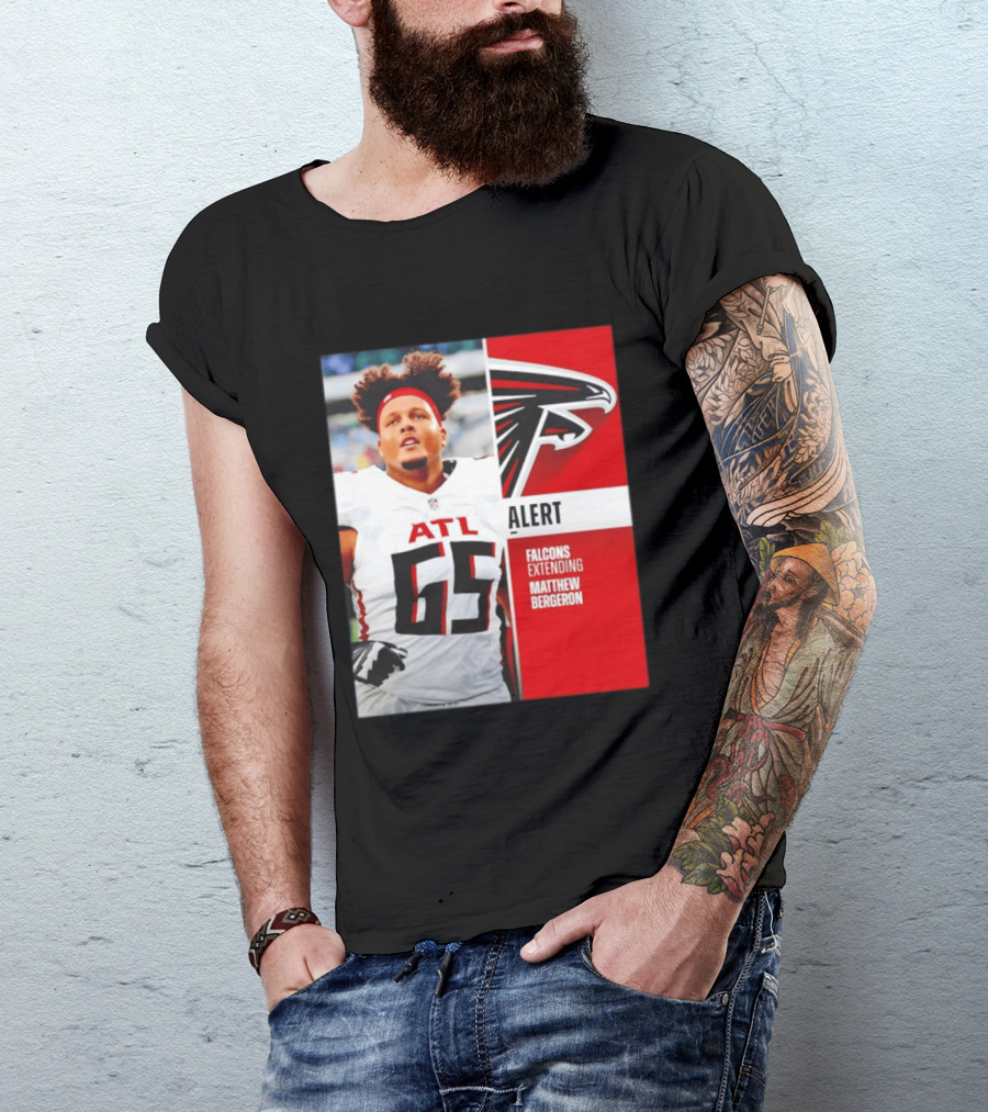 Atlanta Alert Falcons Extending Matthew Bergeron 2026 Season T-Shirt